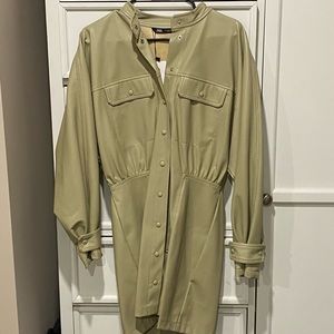 Zara faux leather dress